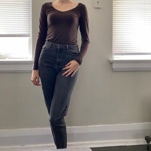 Brown V Neck sweater